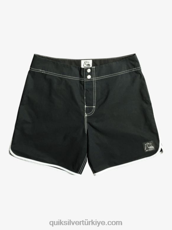 Quiksilver erkekler orijinal fisto çıtçıtlı 16 sörf şortu 226FP168 siyah