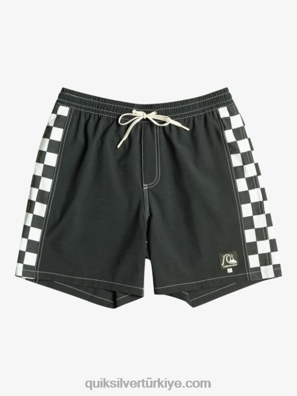 Quiksilver erkekler orijinal kemer 17 yaylım ateşi 226FP531 siyah