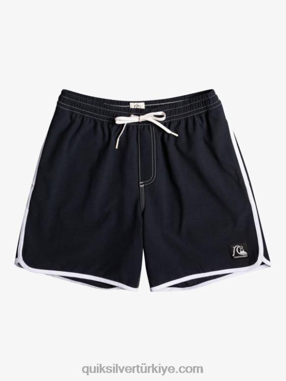 Quiksilver erkekler orijinal tarak 17 voleybolu 226FP200 siyah