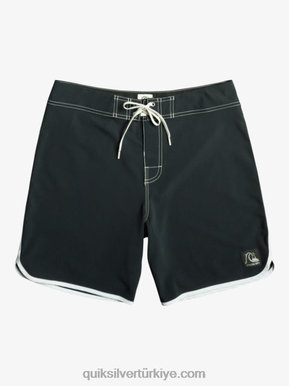 Quiksilver erkekler orijinal tarak 18 sörf şortu 226FP86 siyah