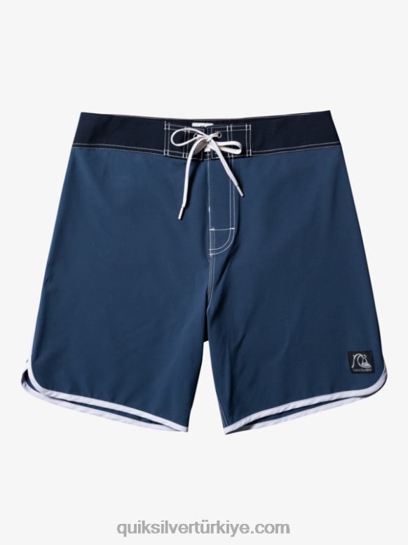 Quiksilver erkekler orijinal tarak 18 sörf şortu 226FP92 Gece yarısı donanması