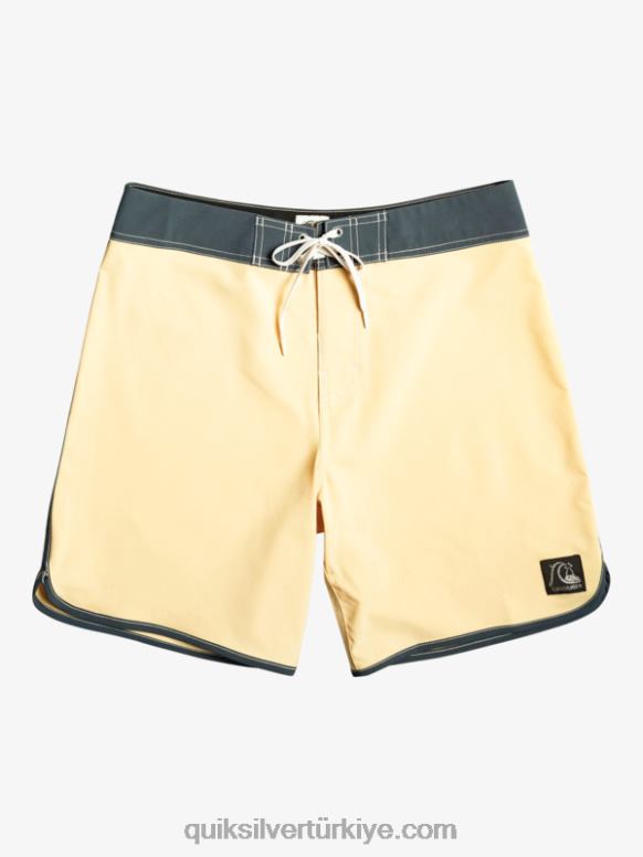 Quiksilver erkekler orijinal tarak 18 sörf şortu 226FP94 buğday