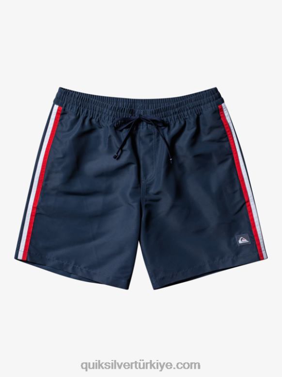 Quiksilver erkekler plaj lütfen 17 voleybol 226FP280 donanma blazer