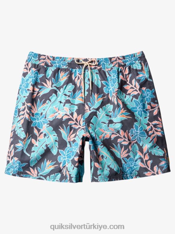 Quiksilver erkekler su adamı mükemmel his 17 yaylım ateşi 226FP409 siyah mükemmel hafta
