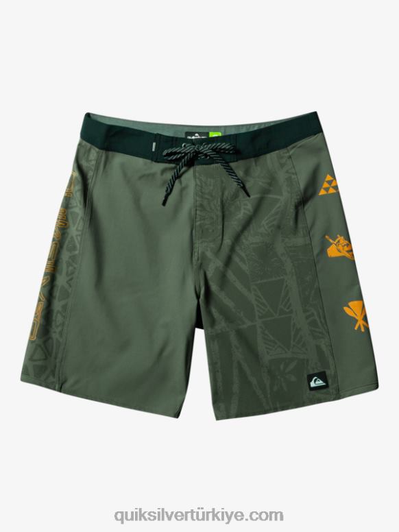 Quiksilver erkekler surfsilk arch hawaii 19 sörf şortu 226FP638 Kekik