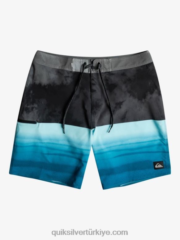 Quiksilver erkekler surfsilk four-0 19 sörf şortu 226FP1798 siyah
