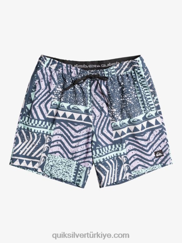 Quiksilver erkekler surfsilk karışımı 17 voleybol 226FP636 Gece yarısı donanması
