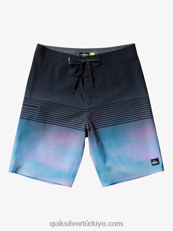 Quiksilver erkekler surfsilk levha 21 sörf şortu 226FP451 siyah