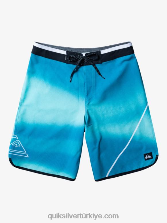 Quiksilver erkekler surfsilk new wave 20 sörf şortu 226FP225 nehir mavisi