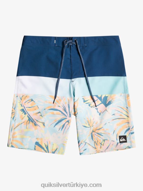Quiksilver erkekler surfsilk panel 20 sörf şortu 226FP1450 nişan mavisi