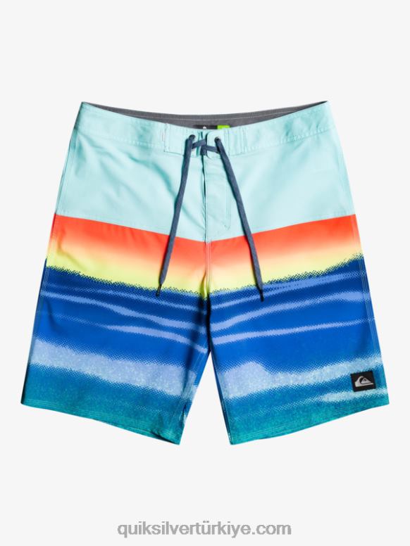 Quiksilver erkekler surfsilk panel 20 sörf şortu 226FP1455 havuz yeşili
