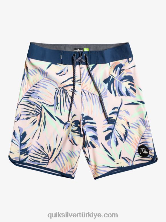 Quiksilver erkekler surfsilk tarak 19 sörf şortu 226FP1495 şeftali kırbaç