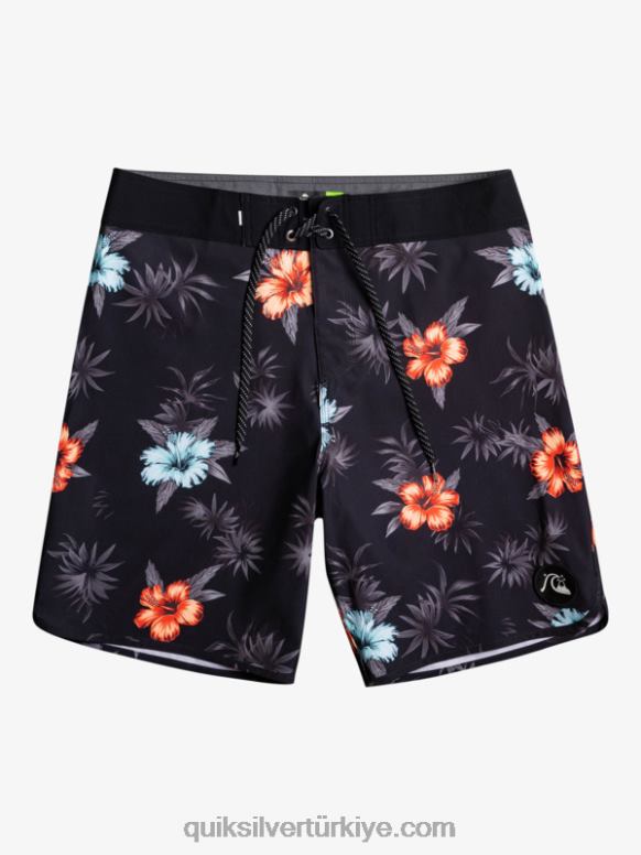 Quiksilver erkekler surfsilk tarak 19 sörf şortu 226FP1496 siyah
