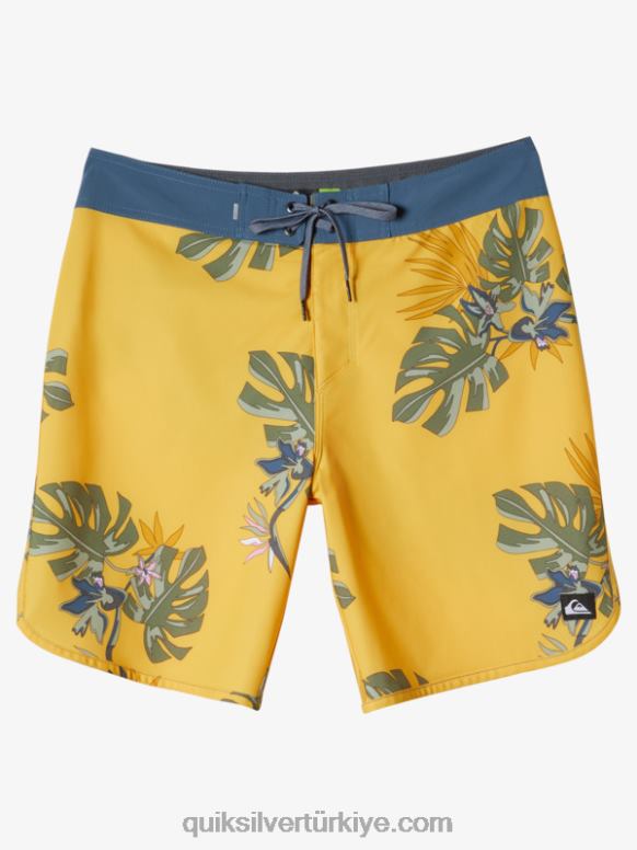 Quiksilver erkekler surfsilk tarak 19 sörf şortu 226FP214 yumurta sarısı