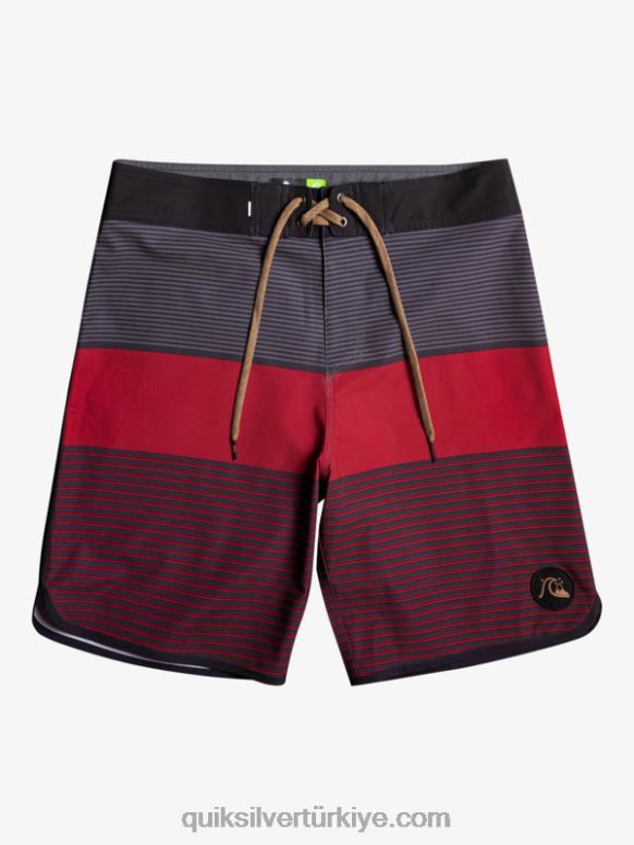 Quiksilver erkekler surfsilk tijuana 19 sörf şortu 226FP1405 yakut şarabı