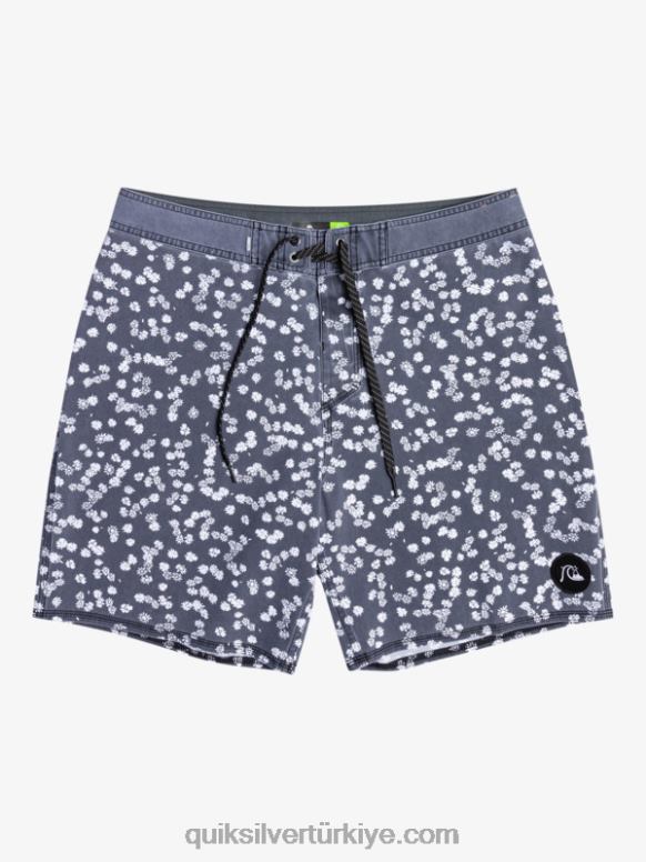 Quiksilver erkekler surfsilk yıkanmış 18 sörf şortu 226FP1755 siyah