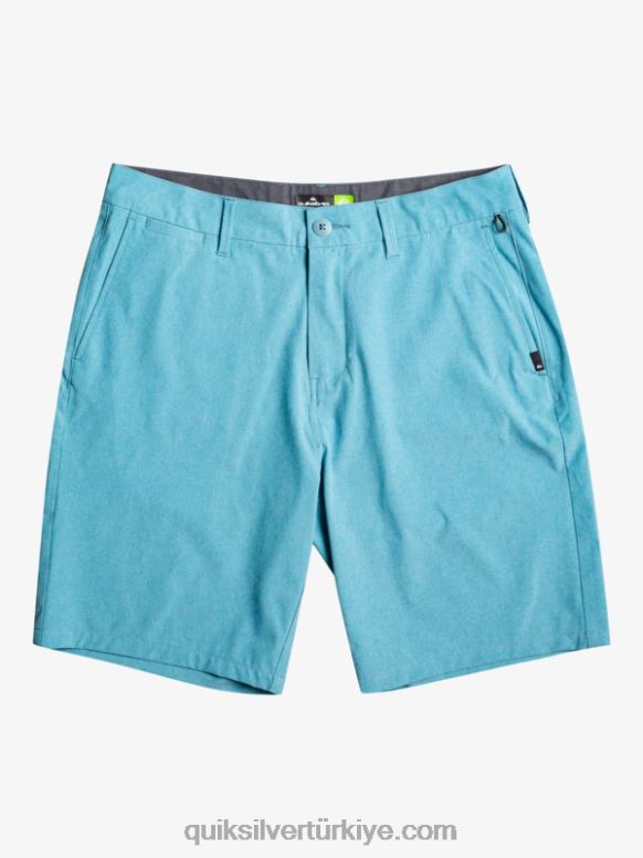 Quiksilver erkekler union heather 20 amfibi sörf şortu 226FP75 delphinium mavisi