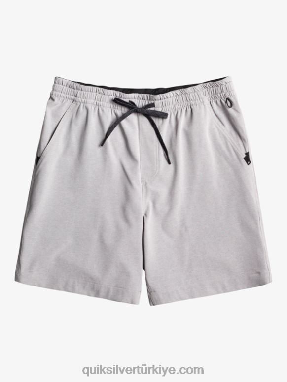 Quiksilver erkekler vergi görevlisi heather 18 amfibi sörf şortu 226FP301 sulu kar