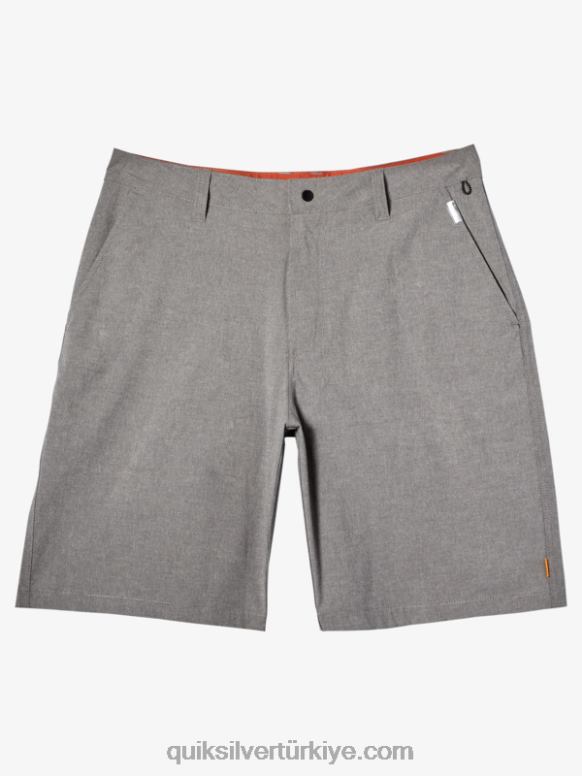 Quiksilver erkekler waterman backwater 20 amfibi sörf şortu 226FP776 köpekbalığı derisi