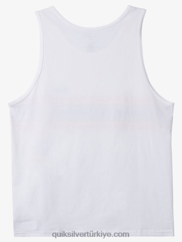 Quiksilver erkekler aerodinamik tank t-shirt 226FP1338 beyaz