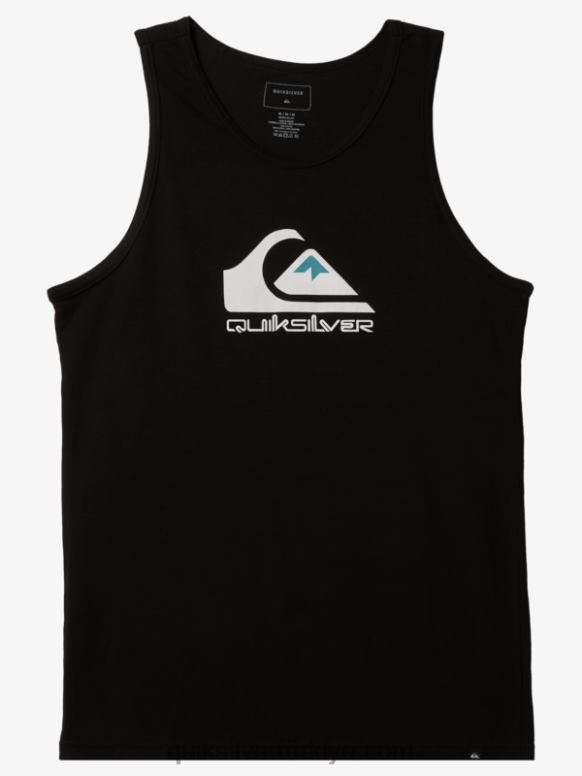 Quiksilver erkekler büyük logosu tankı 226FP262 siyah