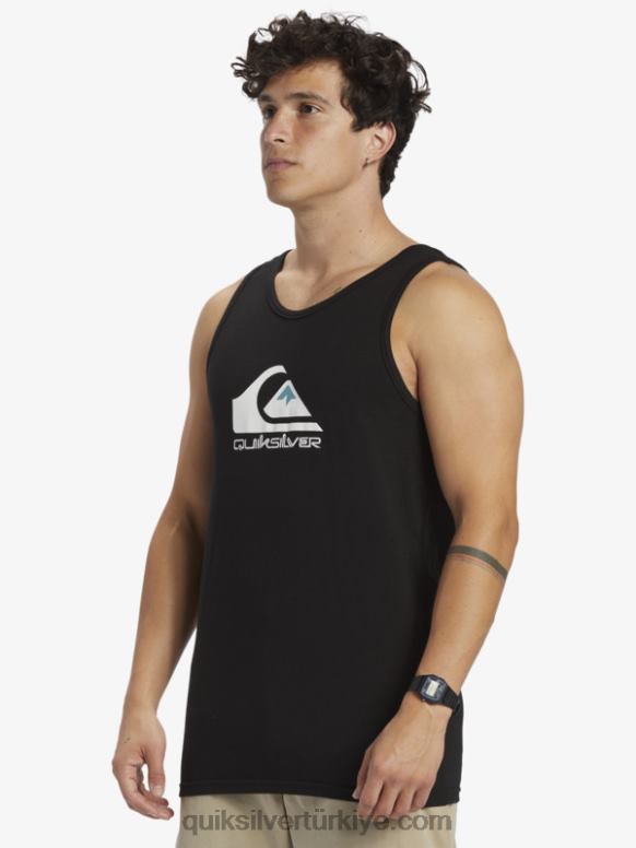 Quiksilver erkekler büyük logosu tankı 226FP262 siyah