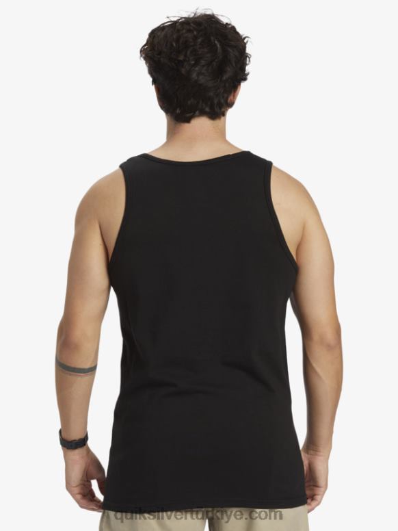 Quiksilver erkekler büyük logosu tankı 226FP262 siyah