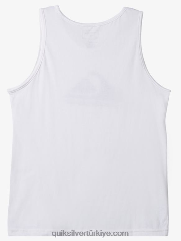 Quiksilver erkekler büyük logosu tankı 226FP263 beyaz