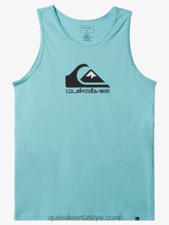 Quiksilver erkekler büyük logosu tankı 226FP265 melek mavisi