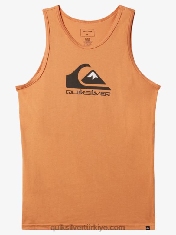 Quiksilver erkekler büyük logosu tankı 226FP266 bakır bronzluğu