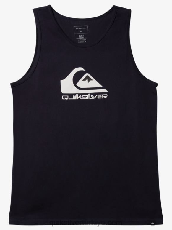 Quiksilver erkekler büyük logosu tankı 226FP269 donanma blazer