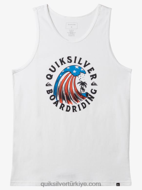 Quiksilver erkekler dalga tankının evi 226FP154 beyaz