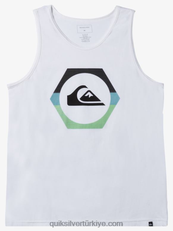Quiksilver erkekler şekil değiştiren tank 226FP429 beyaz