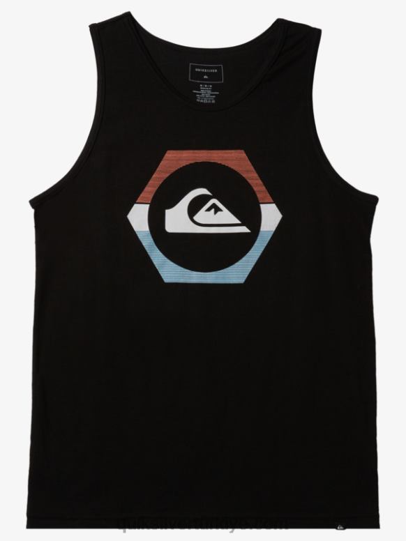 Quiksilver erkekler şekil değiştiren tank 226FP430 siyah