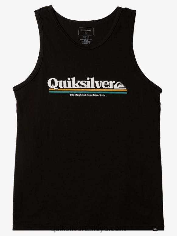 Quiksilver erkekler hatlar arası tank 226FP1003 siyah