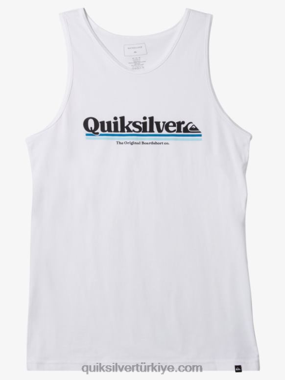 Quiksilver erkekler hatlar arası tank 226FP1004 beyaz