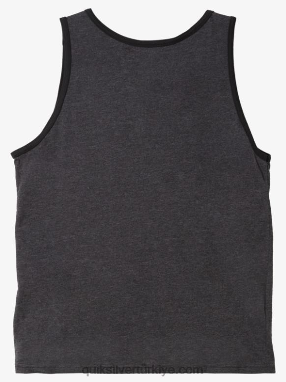 Quiksilver erkekler çok cepli tank tişört 226FP555 kömür funda