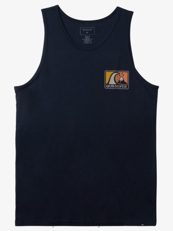 Quiksilver erkekler yumuşak kabarcık tankı 226FP166 donanma blazer