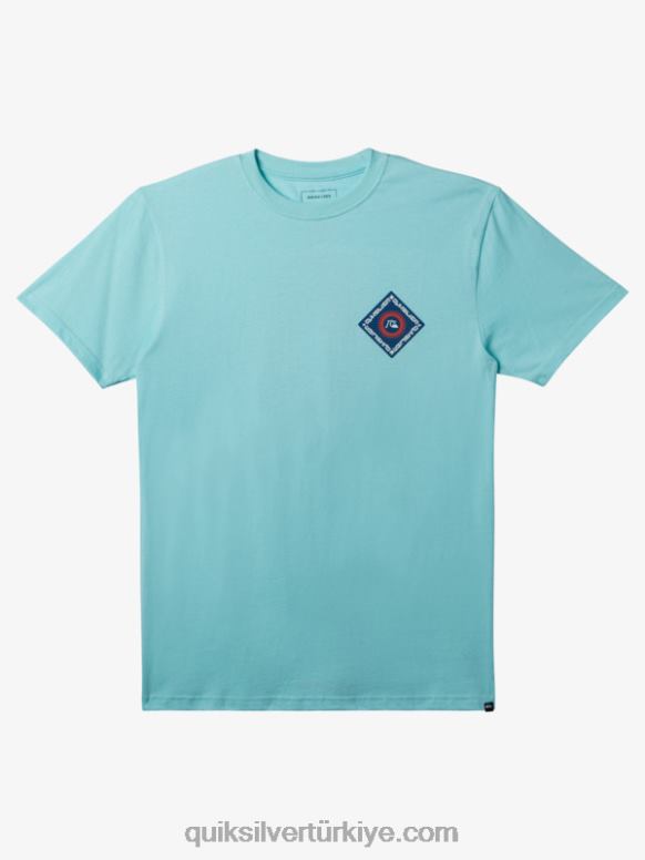 Quiksilver erkekler açık görüş tişörtü 226FP393 melek mavisi