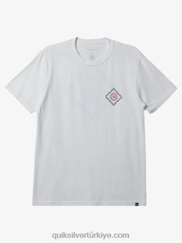 Quiksilver erkekler açık görüş tişörtü 226FP394 beyaz