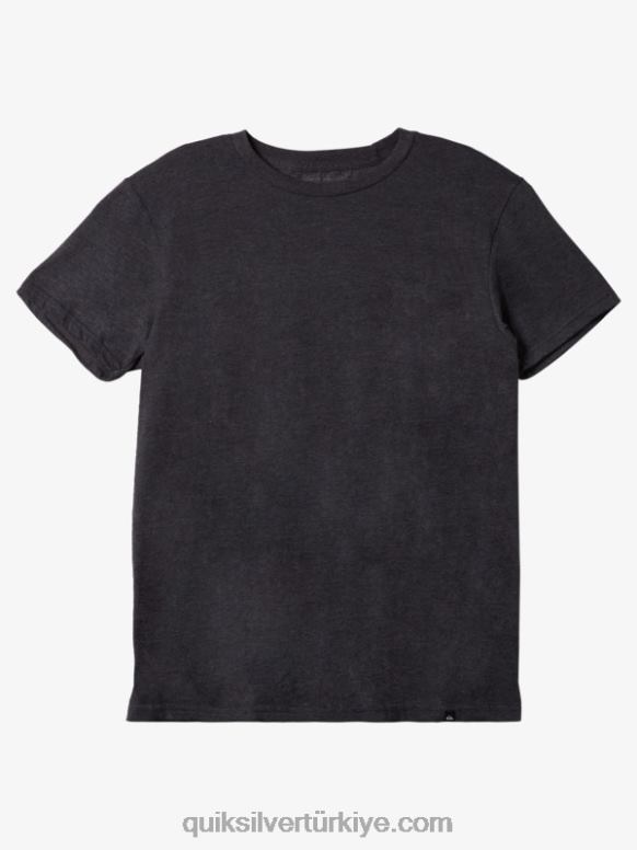 Quiksilver erkekler akış modu tişörtü 226FP270 orta gri melanj