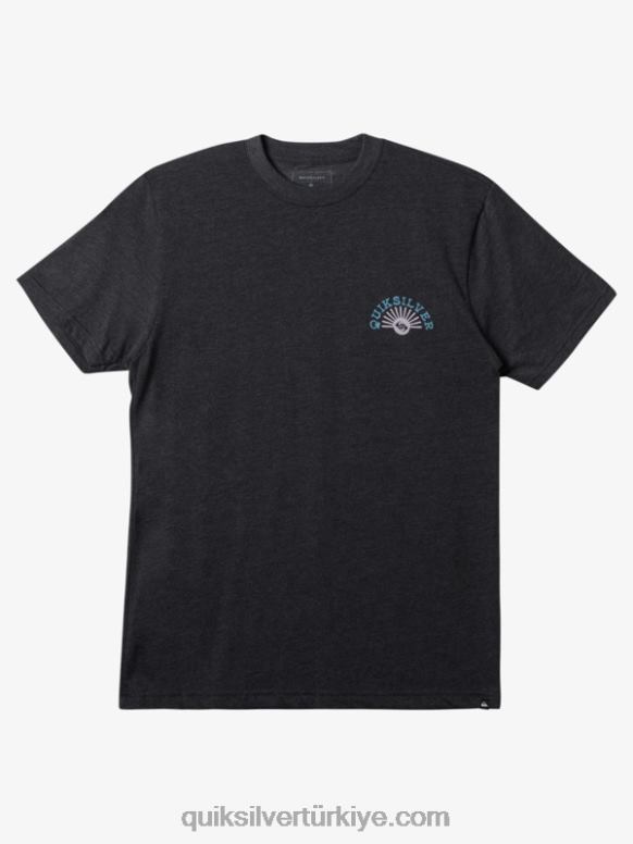 Quiksilver erkekler akış modu tişörtü 226FP272 kömür funda