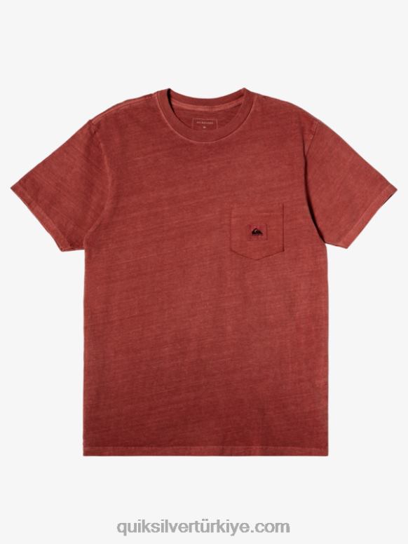 Quiksilver erkekler alt görev tişörtü 226FP1043 marsala