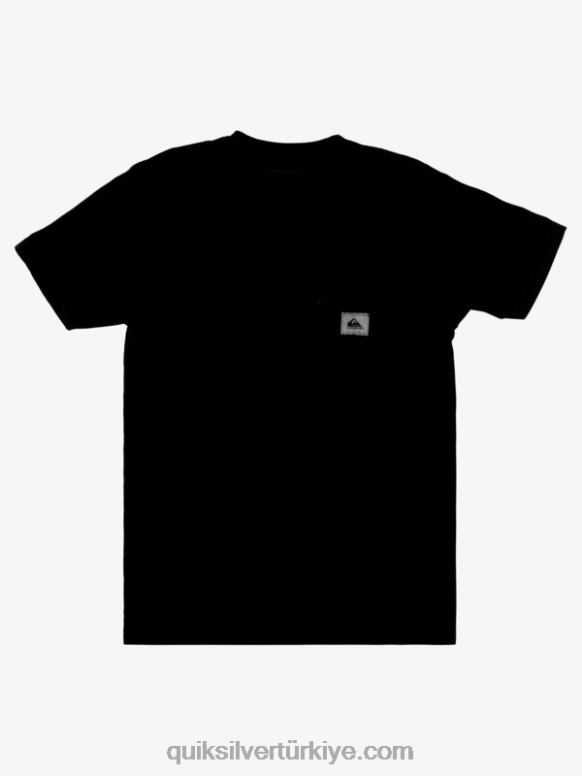 Quiksilver erkekler alt görev tişörtü 226FP1044 siyah