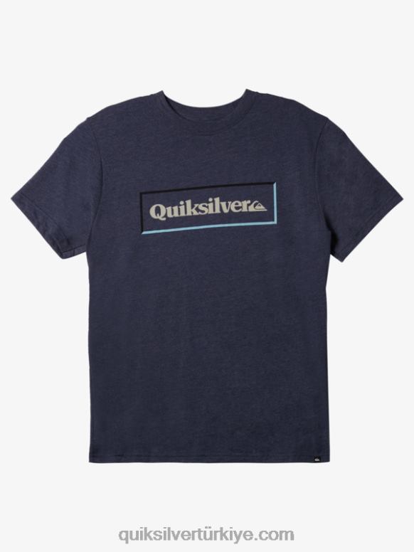 Quiksilver erkekler basit kilit mod t-shirt 226FP1164 lacivert blazer