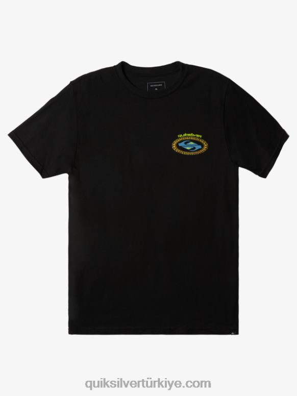 Quiksilver erkekler ikinci cilt tişört 226FP1154 siyah