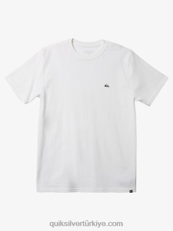 Quiksilver erkekler mw mini logolu tişört 226FP110 beyaz