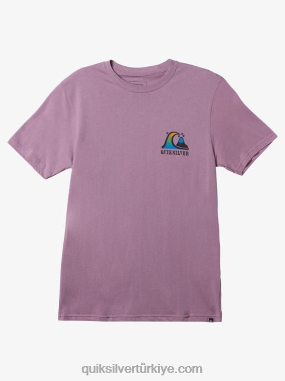Quiksilver erkekler nehir kıvrımı tişört 226FP1516 tozlu orkide