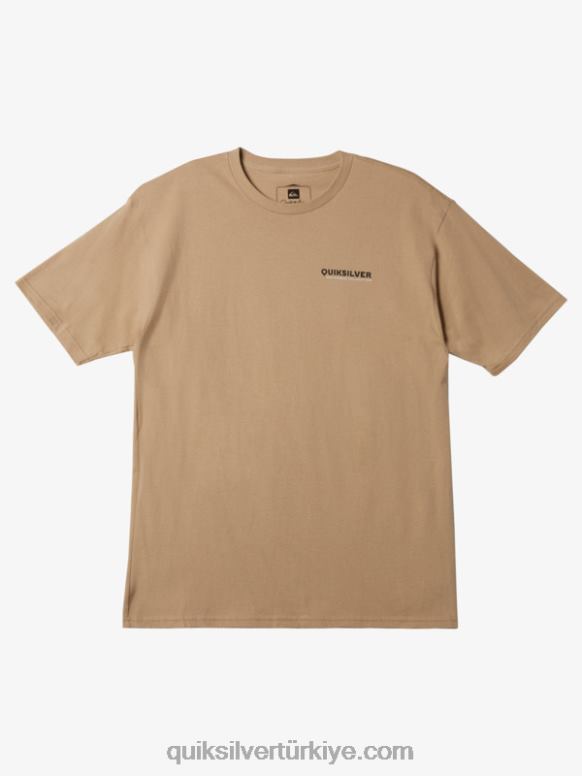 Quiksilver erkekler waterman dalgalı denizler t-shirt 226FP1346 tütsü
