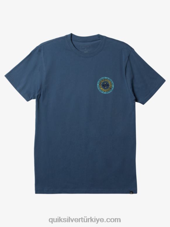 Quiksilver erkekler yuvarlak uçlu t-shirt 226FP307 Bering Denizi